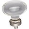 Jeffrey Alexander 1-5/8" Overall Length Satin Nickel Football Glass Harlow Cabinet Knob G110L-SN - alternate 5